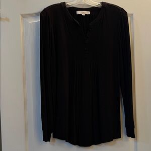 LOFT Black Long Sleeve Tunic